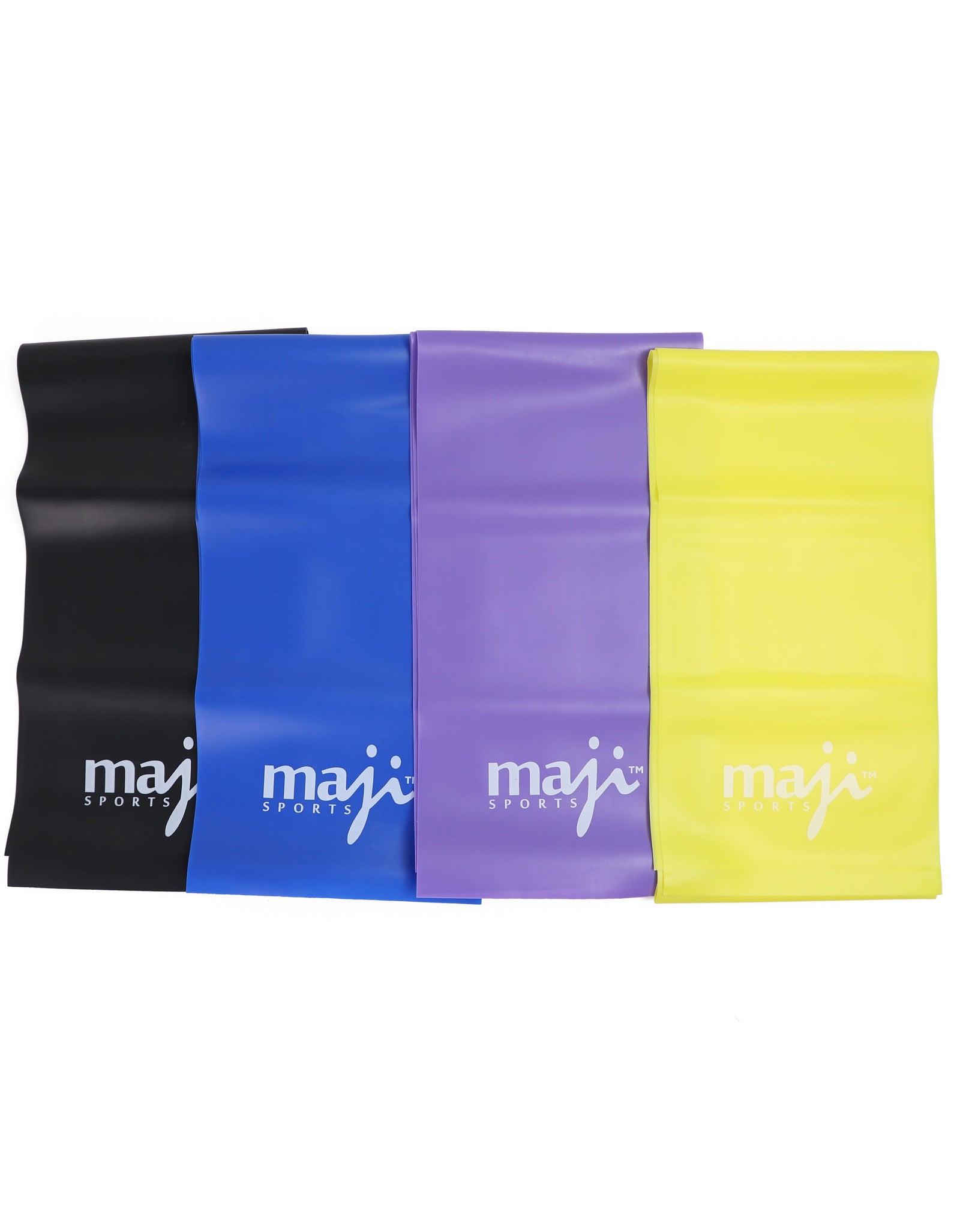 Full Body Exercise & Stretch Bands - Variable Resistance 4 Pack by Jupiter Gear Home