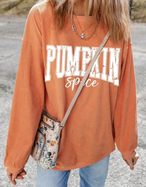 Load image into Gallery viewer, Letter Graphic Long Sleeve Sweatshirt
