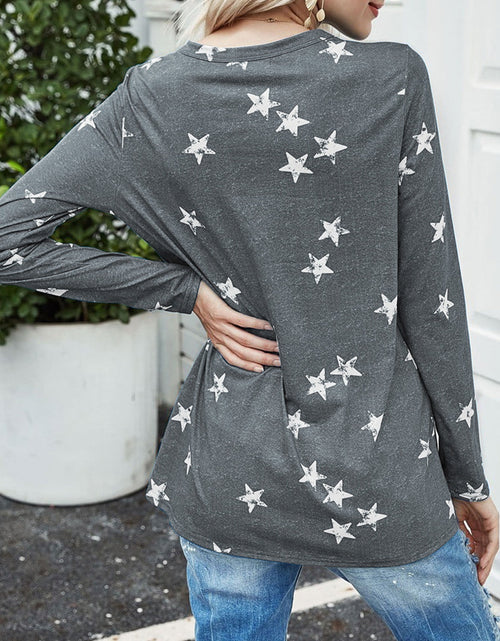 Load image into Gallery viewer, Cutout Round Neck Long Sleeve T-Shirt
