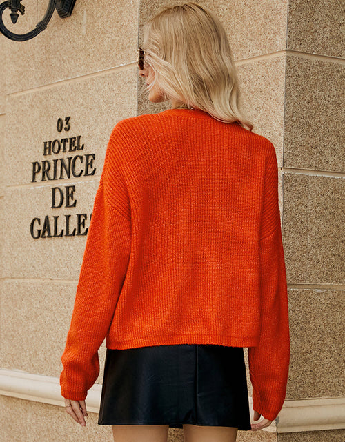 Load image into Gallery viewer, Dropped Shoulder Button Up Cardigan
