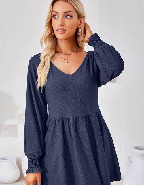Load image into Gallery viewer, V-Neck Lantern Sleeve Blouse
