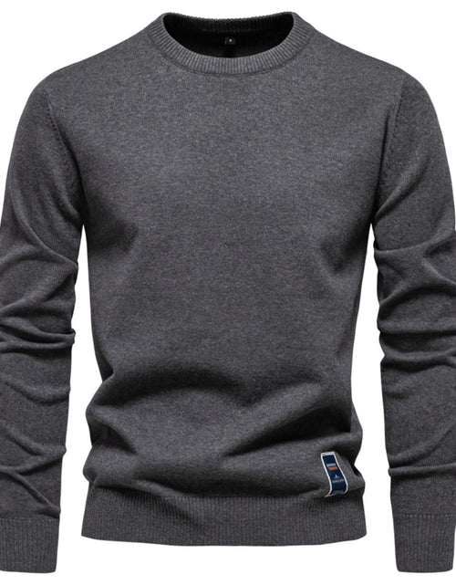 Load image into Gallery viewer, Men's Round Neck Long Sleeve Sweater

