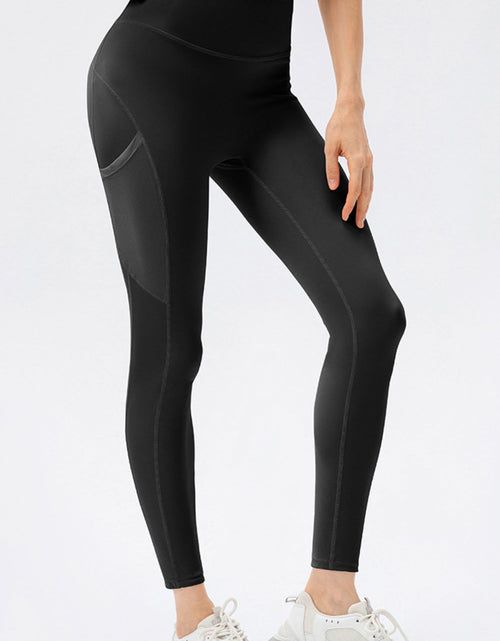 Load image into Gallery viewer, High Waist Slim Fit Long Sports Pants
