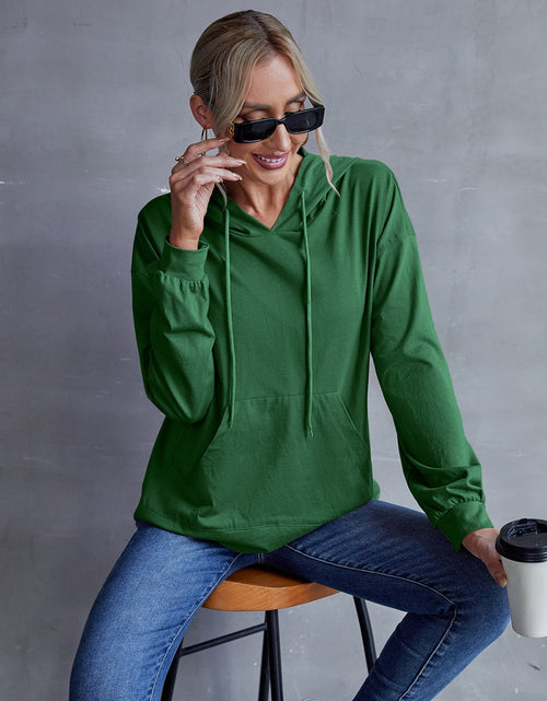Load image into Gallery viewer, Ivy Lane Drawstring Pocketed Dropped Shoulder Hoodie
