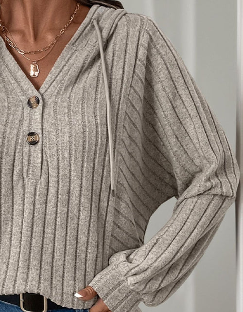 Load image into Gallery viewer, Perfee Drawstring Long Sleeve Hoodie
