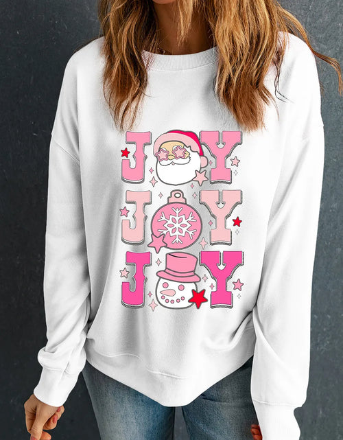 Load image into Gallery viewer, JOY Round Neck Long Sleeve Sweatshirt
