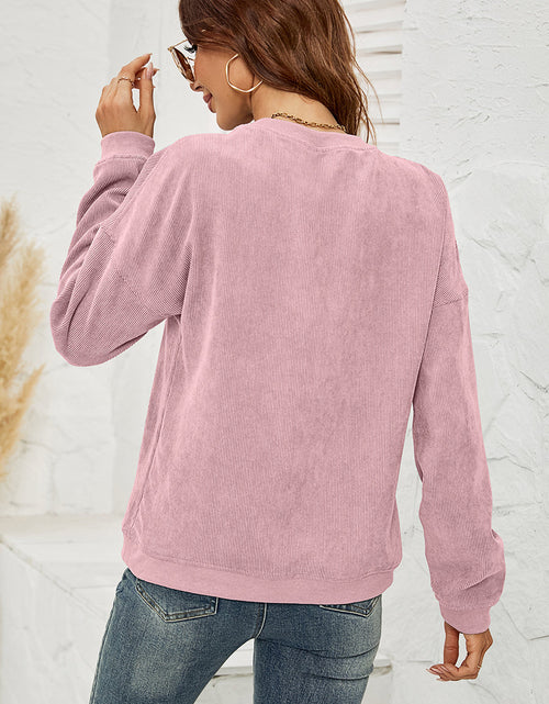 Load image into Gallery viewer, Skull Graphic Dropped Shoulder Sweatshirt
