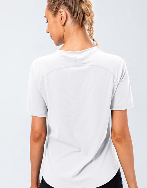 Load image into Gallery viewer, Round Neck Raglan Sleeve Active Tee
