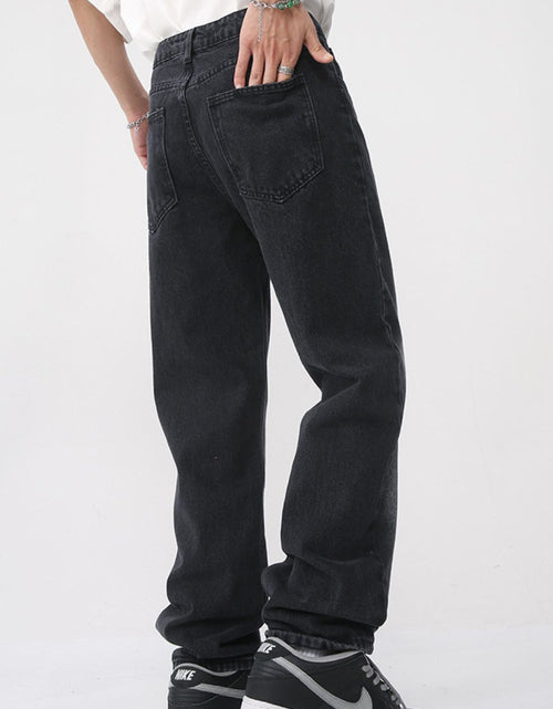 Load image into Gallery viewer, Men's Washed Straight Leg Jeans
