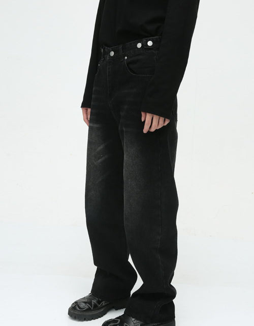 Load image into Gallery viewer, Men's Washed Straight-Leg Jeans
