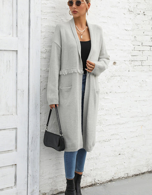 Load image into Gallery viewer, Angel Wings Open Front Pocketed Cardigan

