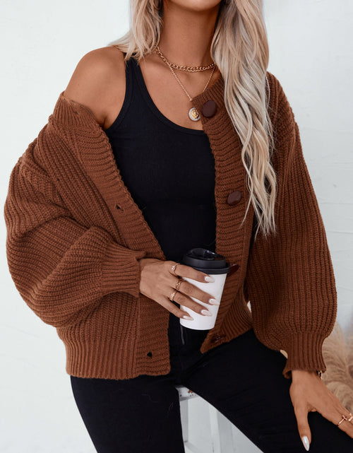 Load image into Gallery viewer, Button Down Long Sleeve Cardigan
