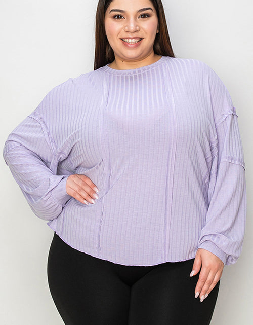 Load image into Gallery viewer, Basic Bae Full Size Ribbed Round Neck Long Sleeve T-Shirt

