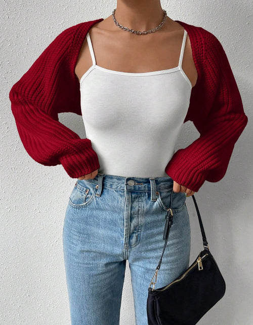 Load image into Gallery viewer, Honey Open Front Long Sleeve Cropped Cardigan
