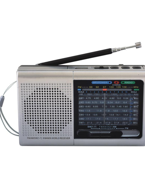 Load image into Gallery viewer, 9 Band Radio With Bluetooth - Silver
