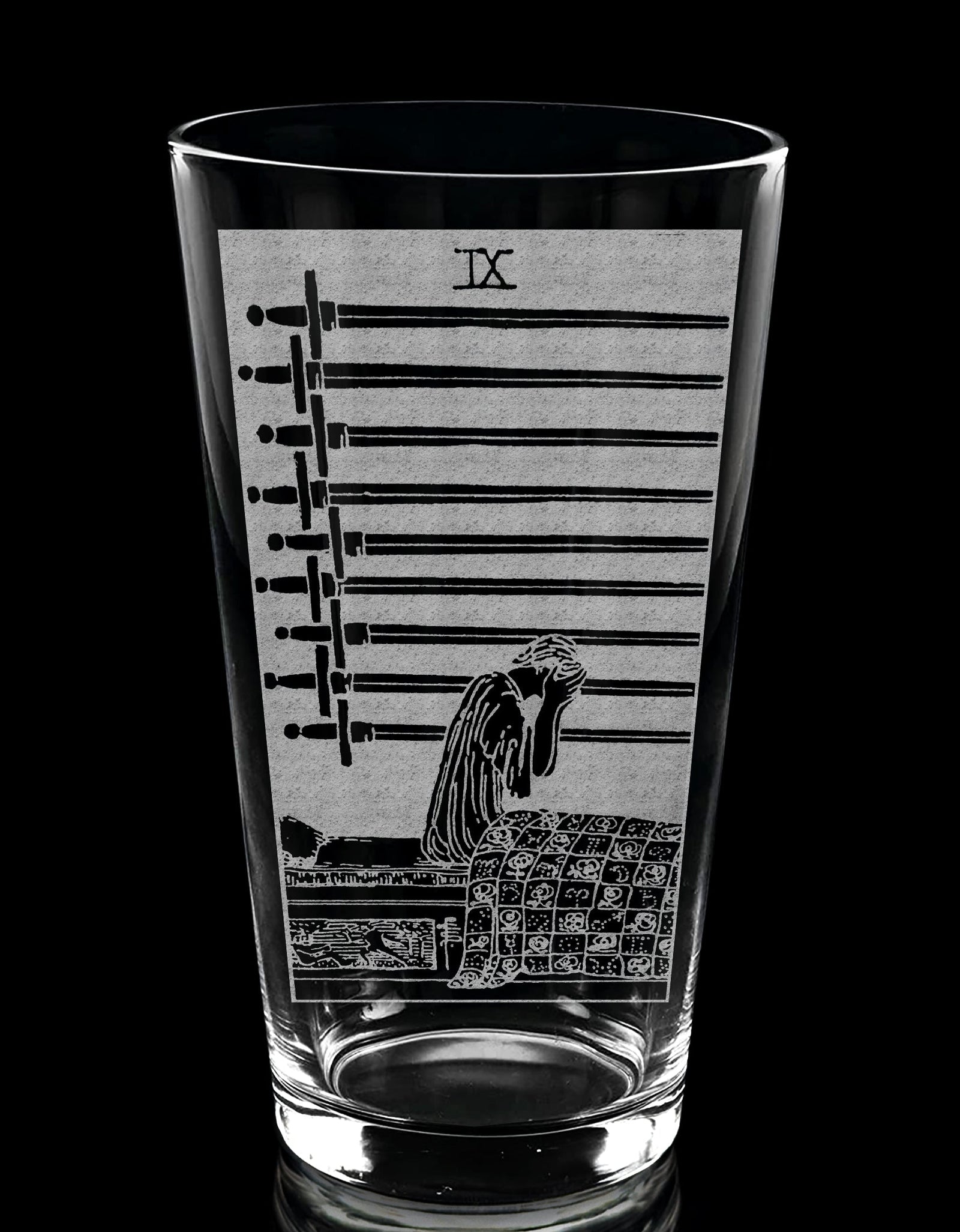 RIDER-WAITE TAROT CARD Pint Glasses by LumEngrave