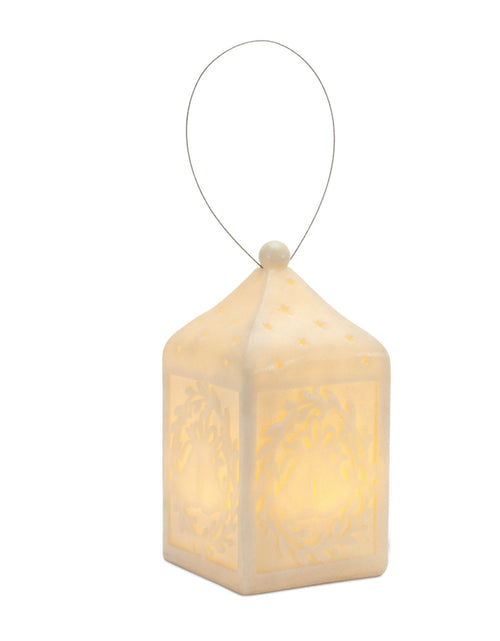 Load image into Gallery viewer, Holiday Bell Pendant Lantern 9"H
