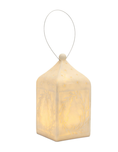 Load image into Gallery viewer, Holiday Tree Pendant Lantern 9"H
