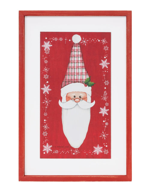 Load image into Gallery viewer, Traditional Santa Snowflake Wall Plaque 18"H
