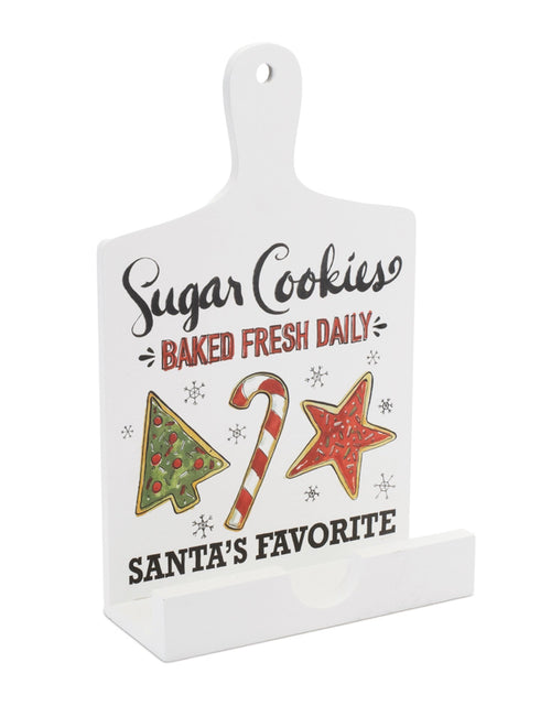 Load image into Gallery viewer, Santa's Favorite Cook Book Holder 13.5"H
