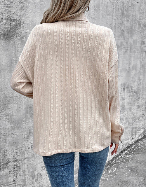 Load image into Gallery viewer, Pocketed Button Up Dropped Shoulder Jacket
