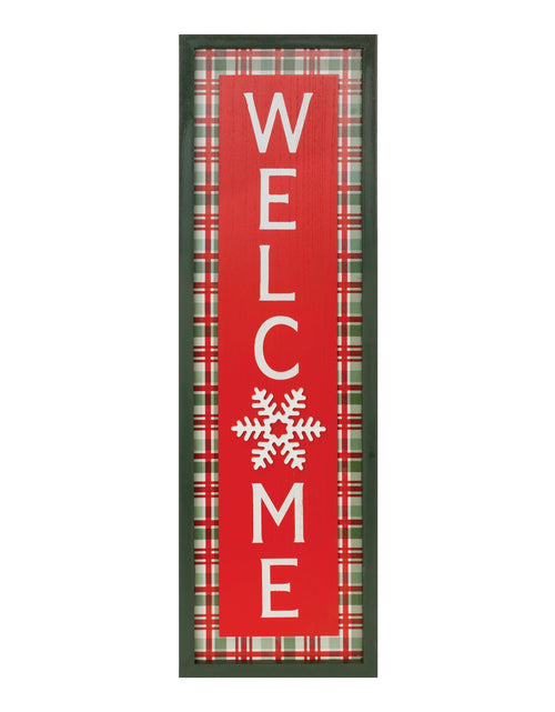 Load image into Gallery viewer, Framed Winter Welcome Sign 31.5"H
