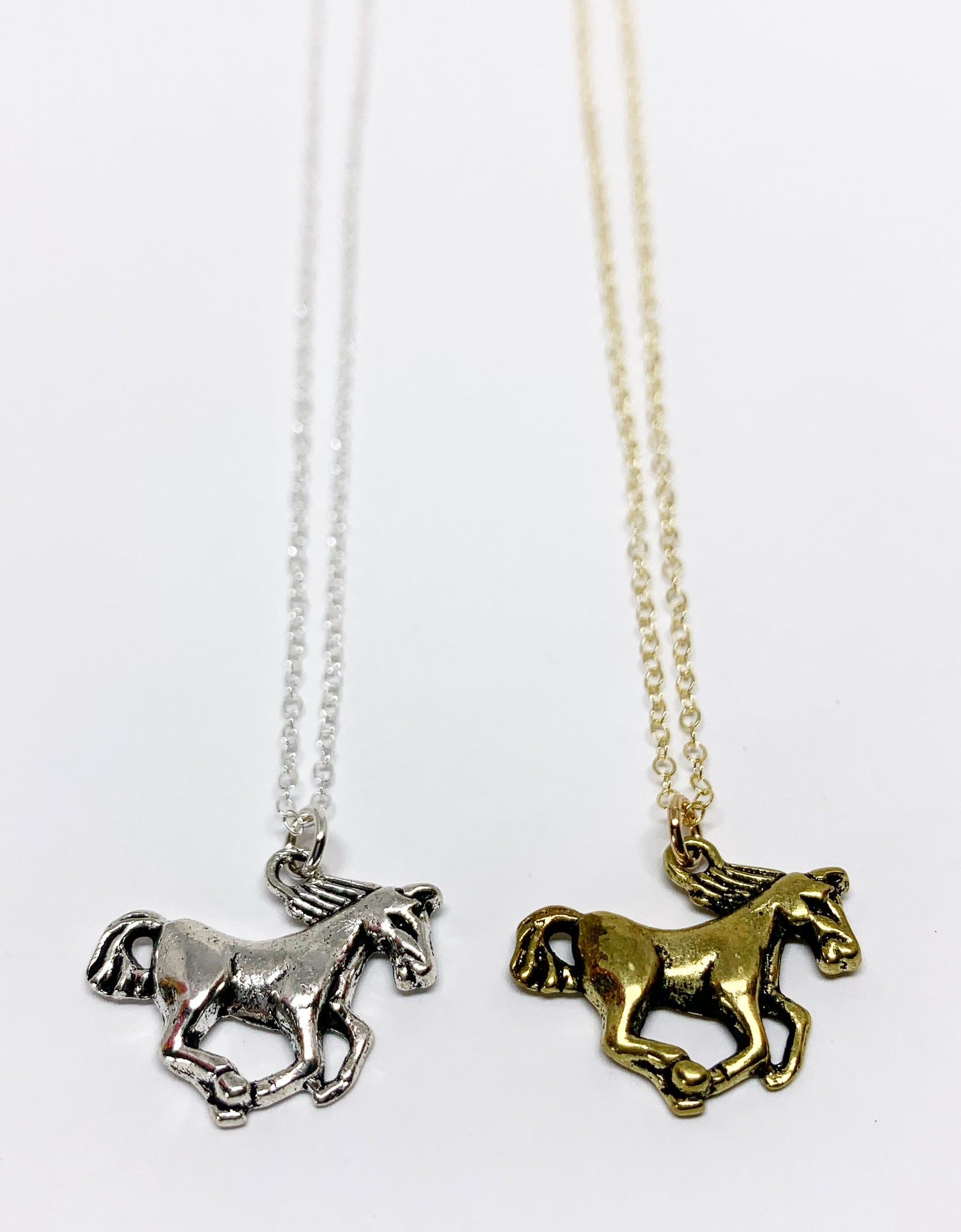 Running Horse Charm Necklace by Jennifer Cervelli Jewelry