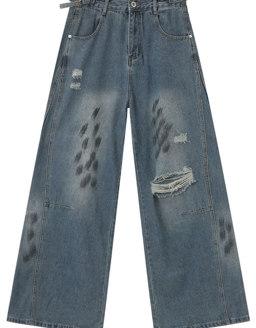 Load image into Gallery viewer, Men's Distressed Baggy Jeans
