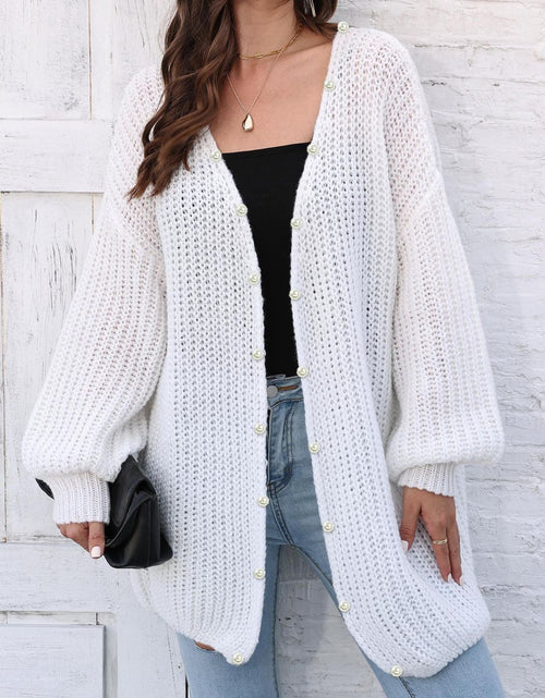 Load image into Gallery viewer, Open Front Long Sleeve Cardigan
