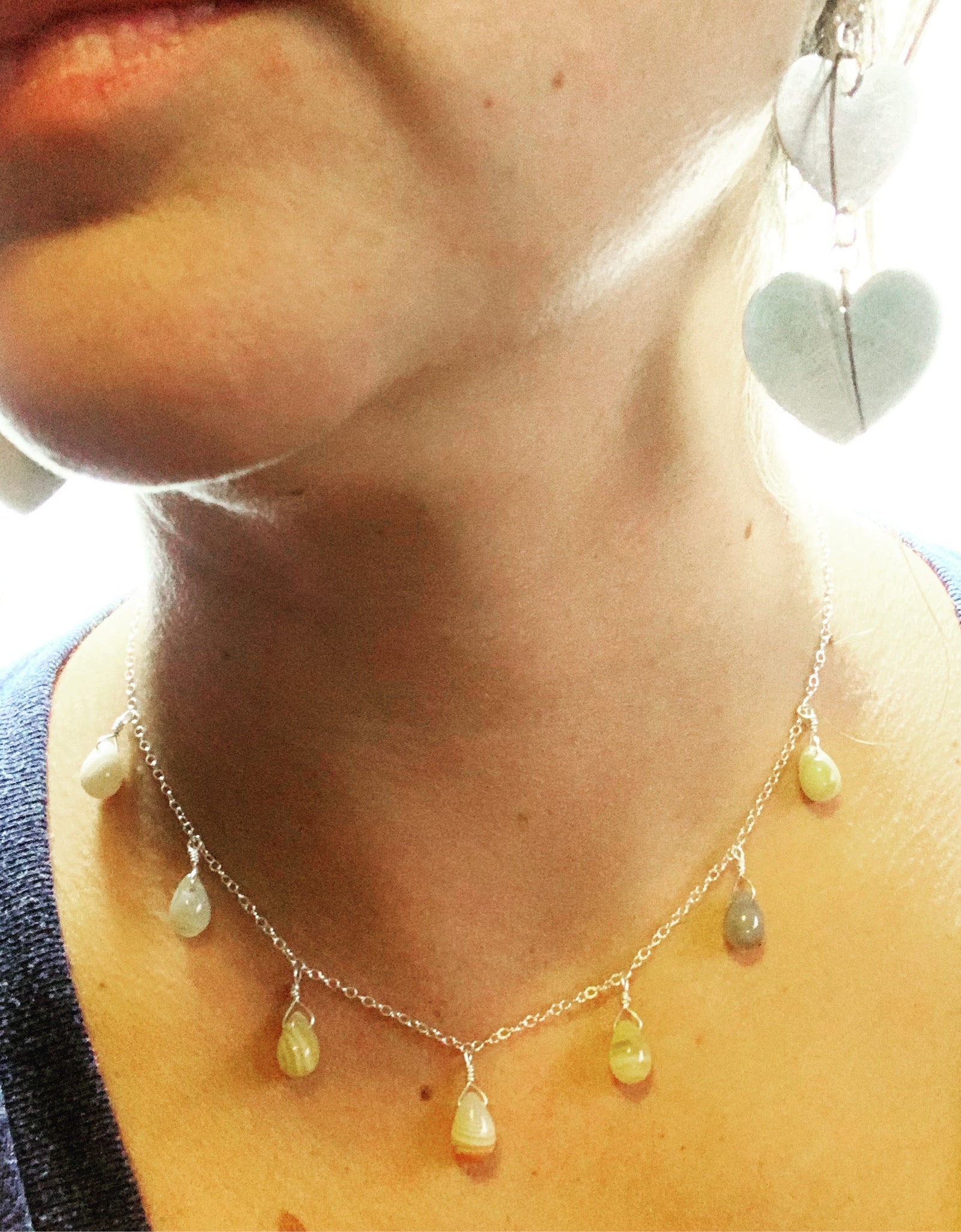 Botswana Agate Necklace by Jennifer Cervelli Jewelry