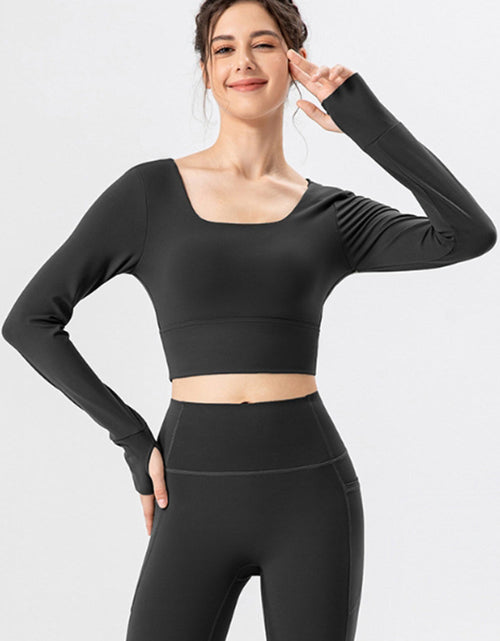 Load image into Gallery viewer, Square Neck Crisscross Active T-Shirt
