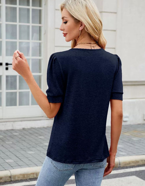 Load image into Gallery viewer, Round Neck Short Sleeve T-Shirt
