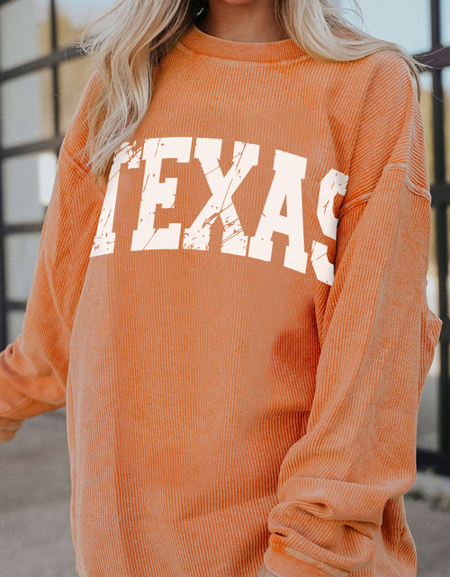 Load image into Gallery viewer, TEXAS Round Neck Long Sleeve Sweatshirt
