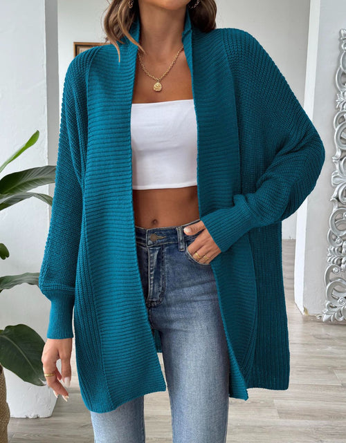 Load image into Gallery viewer, Open Front Long Sleeve Cardigan
