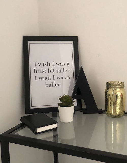 Load image into Gallery viewer, Wish I Was Taller Children's Room Quote Wall Decor Print by WinsterCreations™ Official Store
