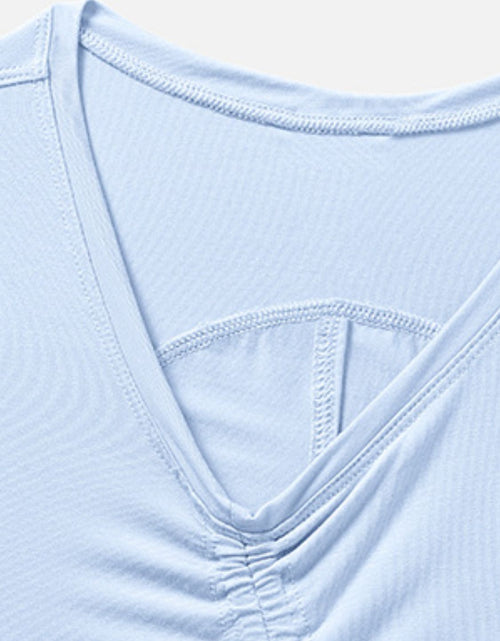 Load image into Gallery viewer, Millennia Drawstring Ruched Wide Strap Active Tank
