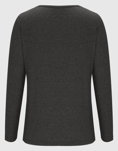 Load image into Gallery viewer, Crisscross V-Neck Long Sleeve T-Shirt
