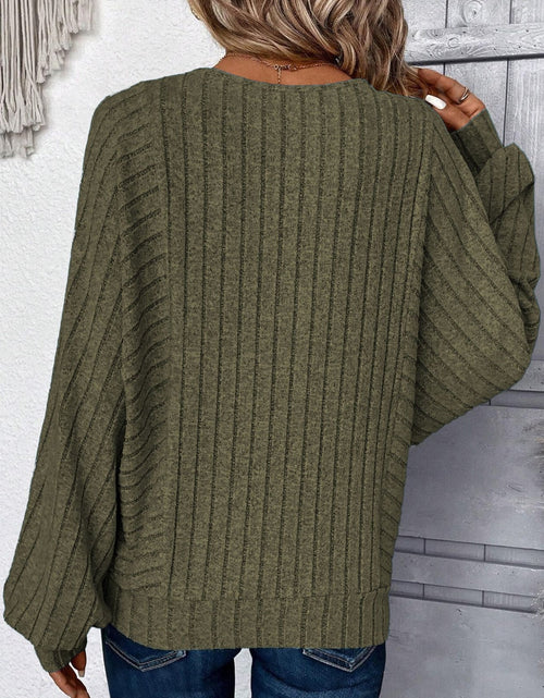Load image into Gallery viewer, Plus Size Round Neck Batwing Sleeve T-Shirt
