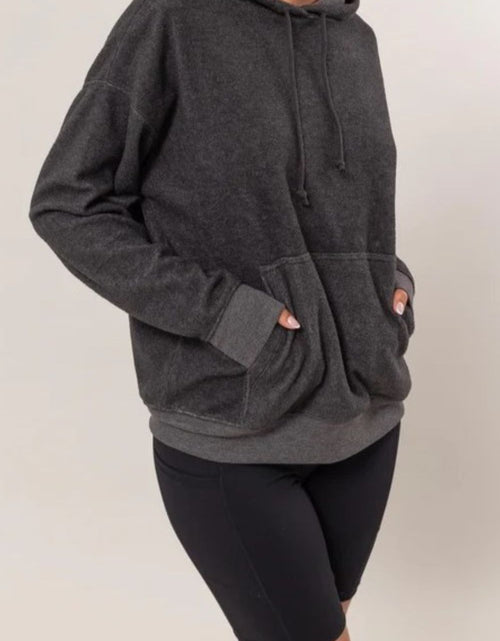 Load image into Gallery viewer, HYFVE Brushed Long Sleeve Hoodie with Kangaroo Pocket
