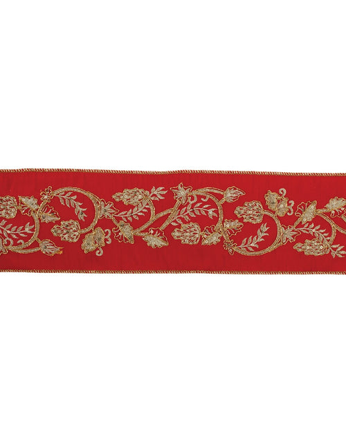 Load image into Gallery viewer, Ornate Holiday Ribbon 4" x 5 yds

