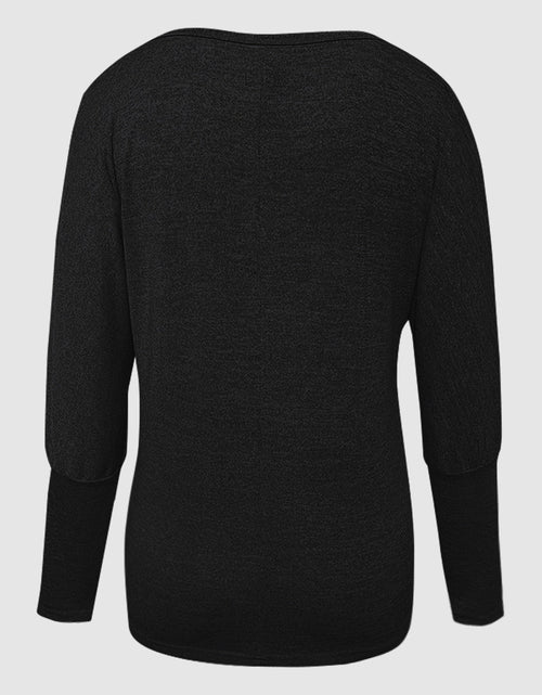 Load image into Gallery viewer, Cutout Round Neck Long Sleeve T-Shirt
