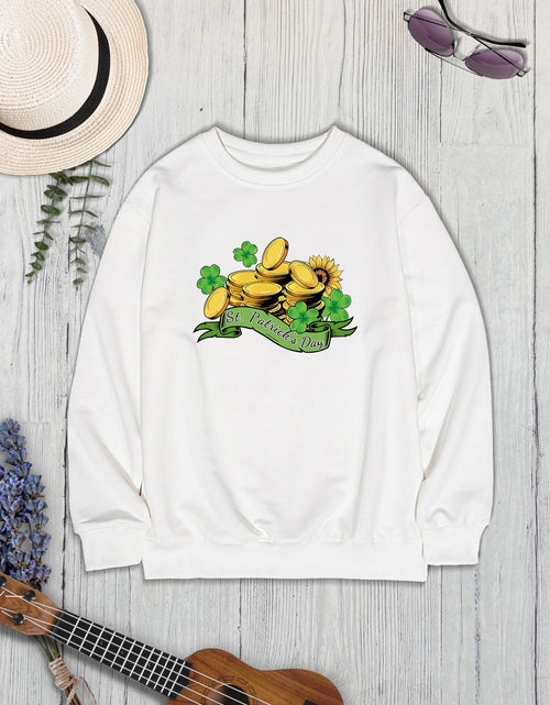 Load image into Gallery viewer, ST. PATRICK'S DAY Graphic Round Neck Sweatshirt
