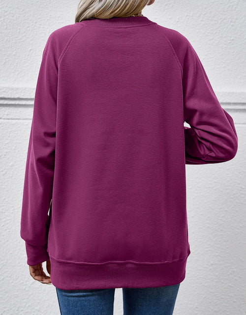Load image into Gallery viewer, Round Neck Long Sleeve Sweatshirt
