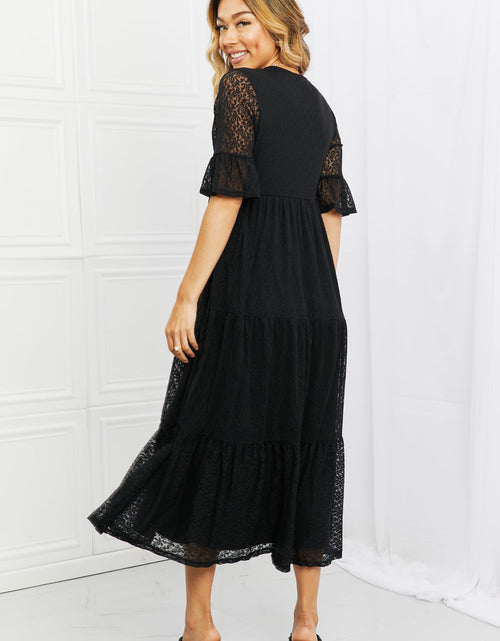 Load image into Gallery viewer, P &amp; Rose Lovely Lace Full Size Tiered Dress
