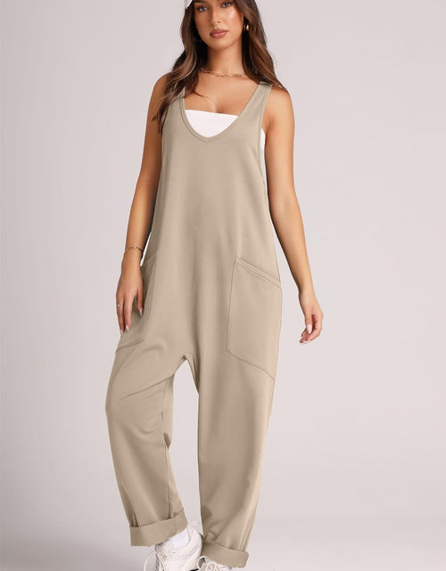 Load image into Gallery viewer, Lovelet Wide Strap Jumpsuit with Pockets
