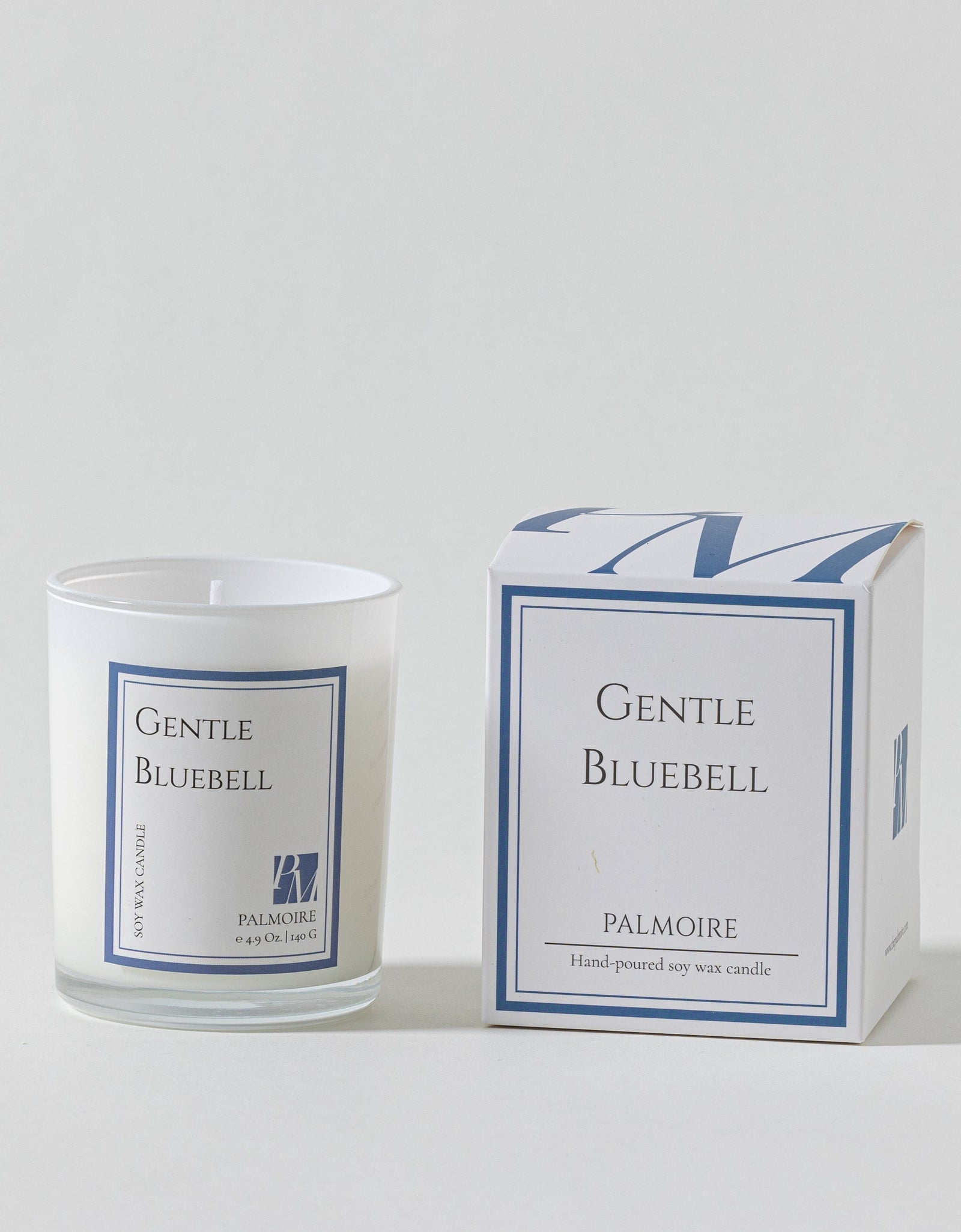 Gentle Bluebell Soy Wax Candle by PALMOIRE