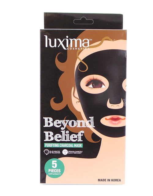 Load image into Gallery viewer, LUXIMA Beyond Belief Purifying Charcoal Mask, Pack of 5 by Avera Group
