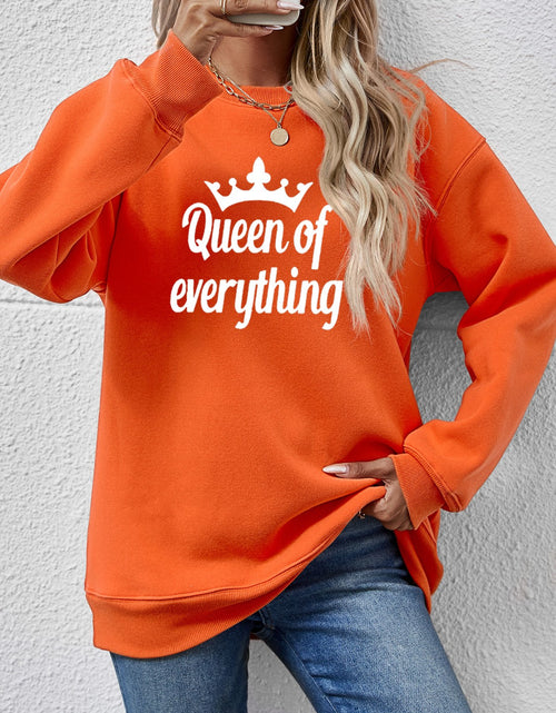 Load image into Gallery viewer, QUEEN OF EVERYTHING Round Neck Sweatshirt
