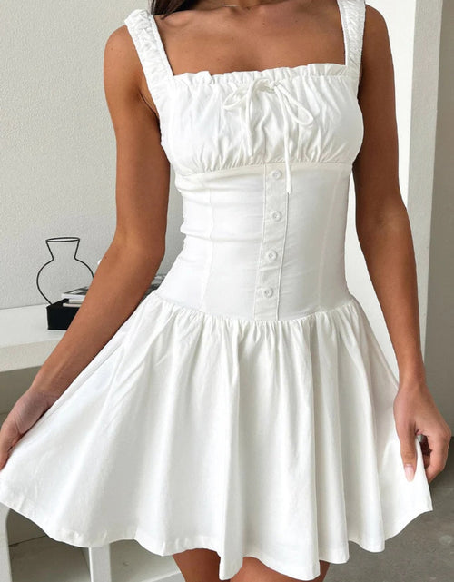 Load image into Gallery viewer, Decorative Button Square Neck Cami Dress
