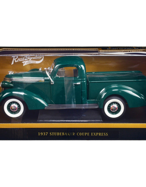Load image into Gallery viewer, 1937 Studebaker Express Pickup Truck Green 1/18 Diecast Model Car by Road Signature
